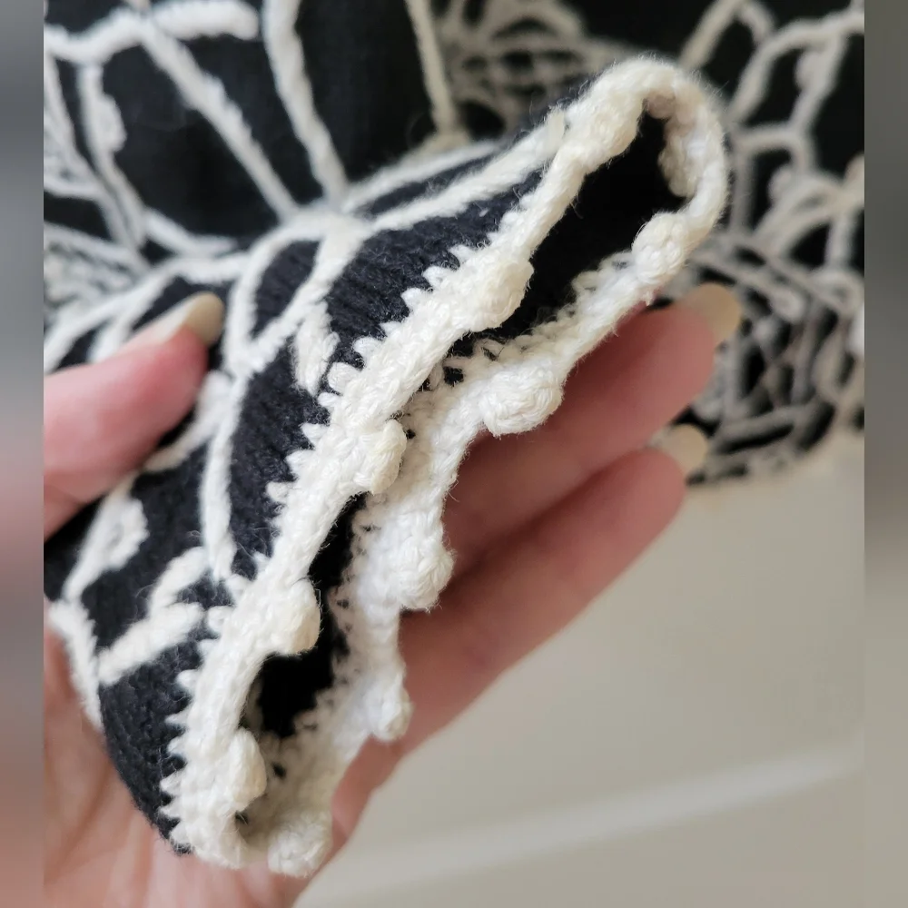 Michael Simon Car Crochet Edge Cotton Cardigan - Picture 5 of 10